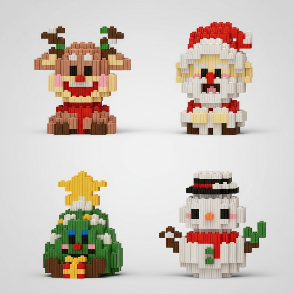 4 kerst mini s | Bouwpakket