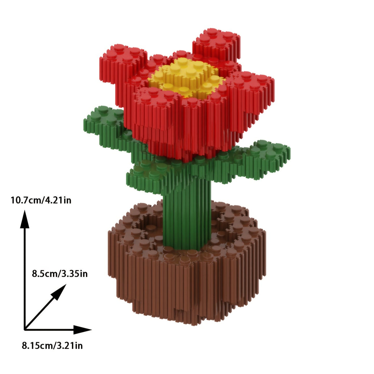 Cactus roos zonnebloem | Bouwpakket