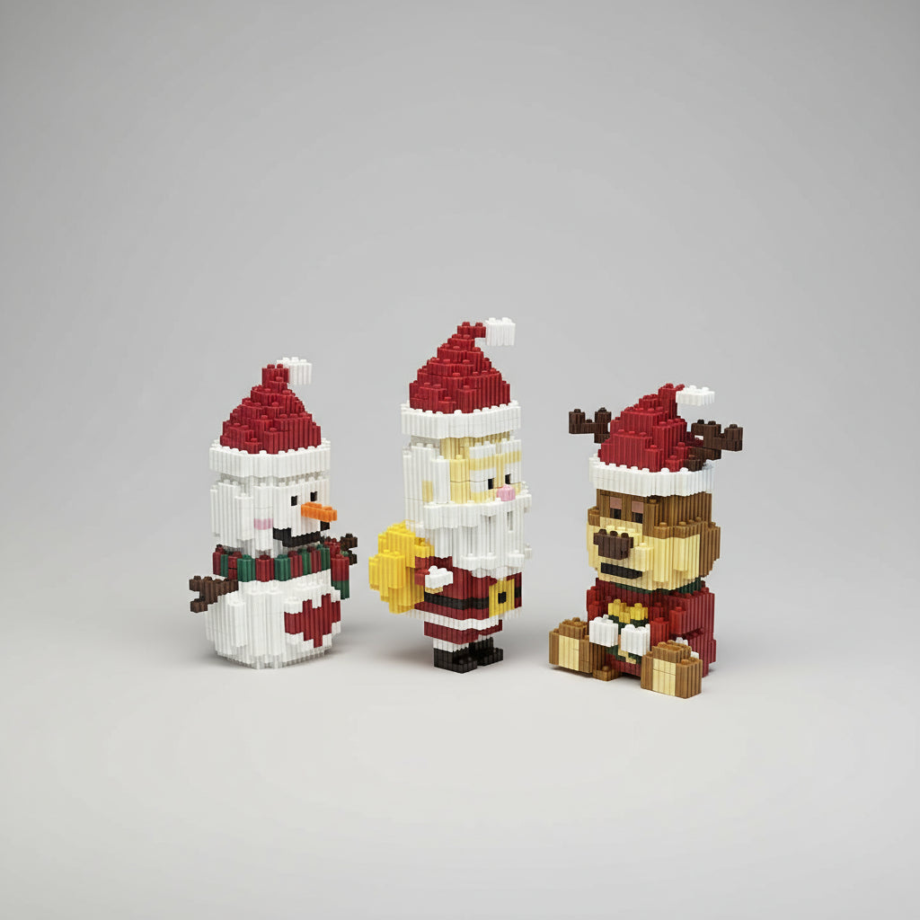 Drie kerst figuren | Bouwpakket