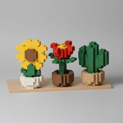 Cactus roos zonnebloem | Bouwpakket