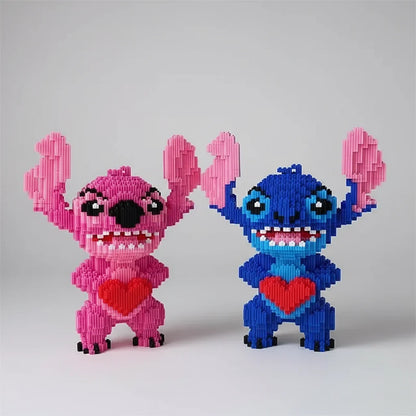 Schattig blauw wezen met hart | Bouwpakket