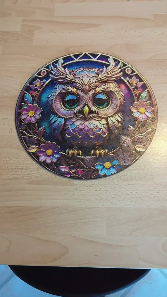 Grappige uil | Houten Puzzel