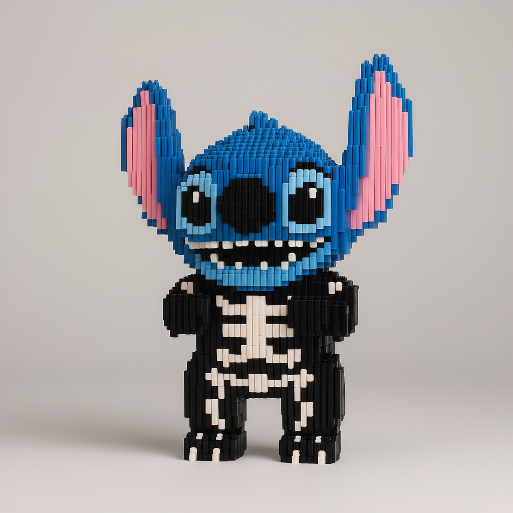 Blauw wezen in halloweenpak | Bouwpakket