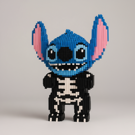 Blauw wezen in halloweenpak | Bouwpakket
