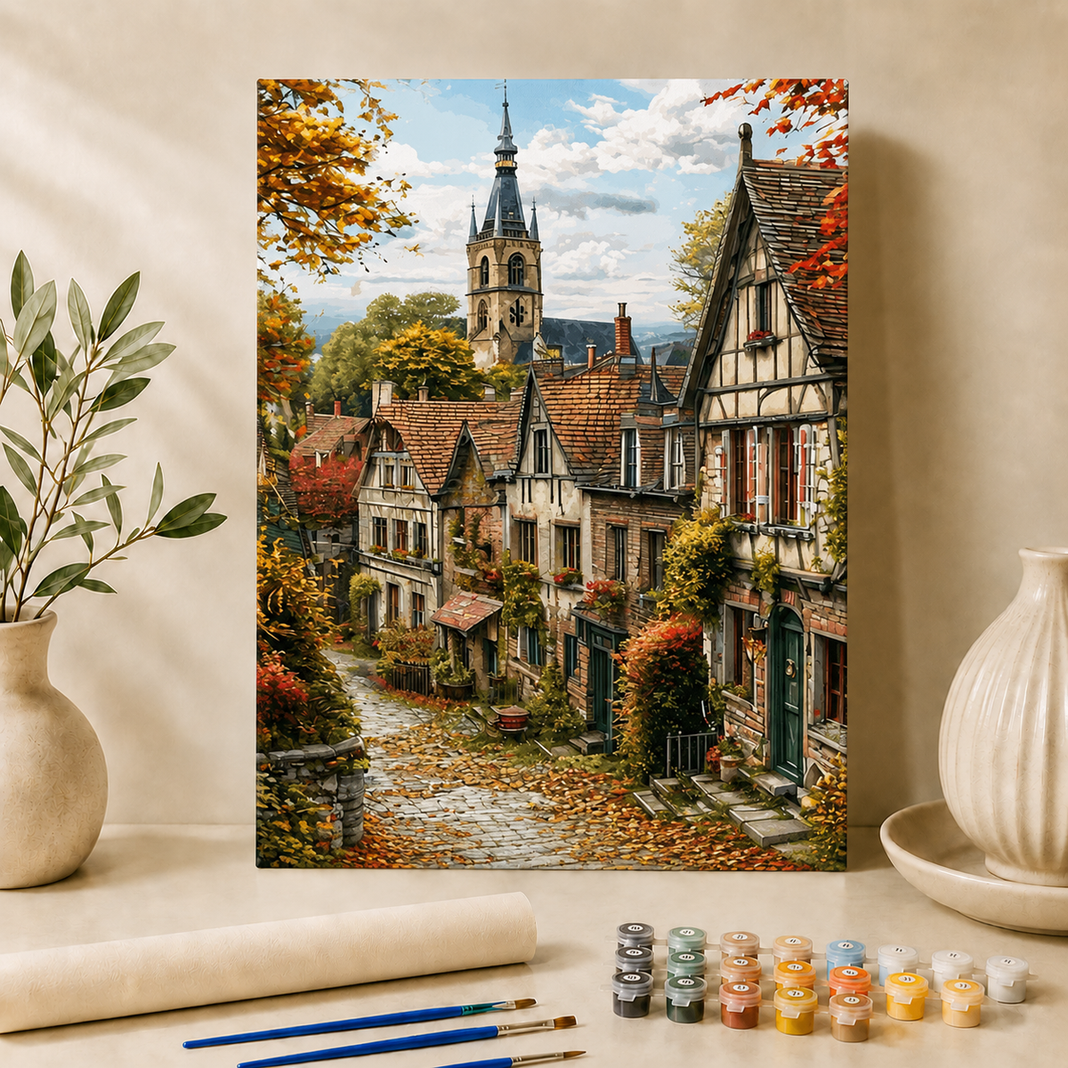 Het verloren dorpje | Schilderen op Nummer