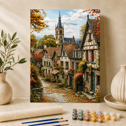 Het verloren dorpje | Schilderen op Nummer