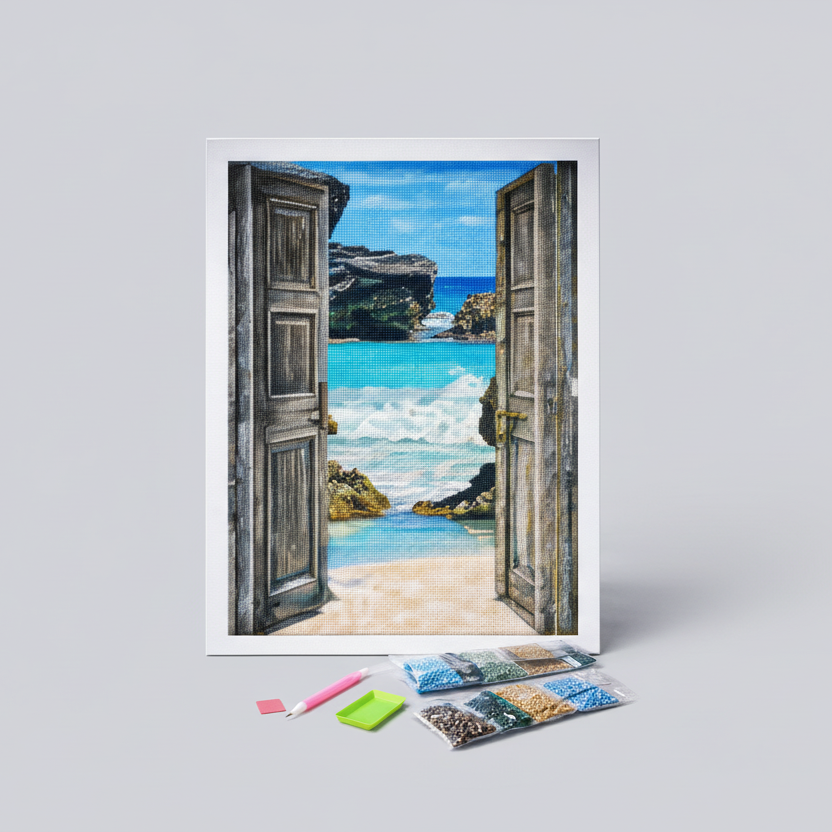 Paradijselijk uitzicht | Diamond Painting