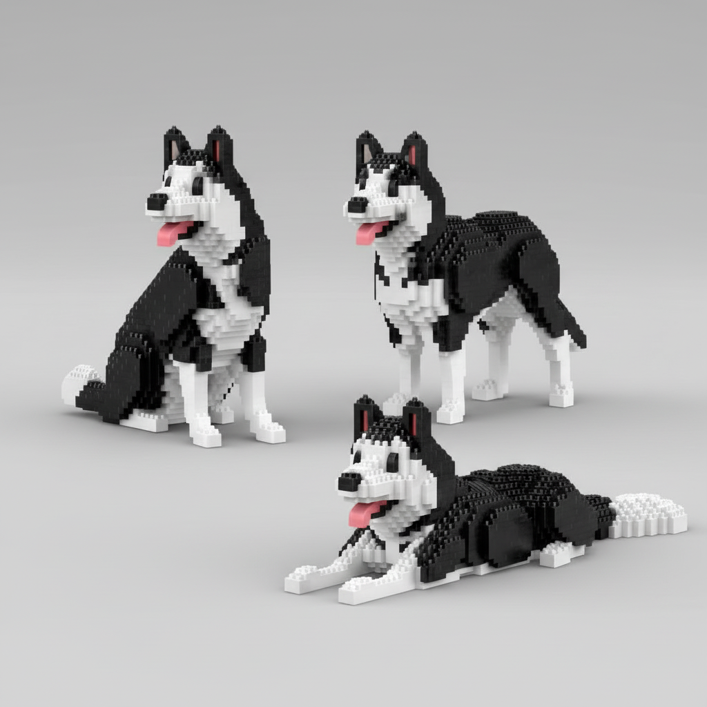 3 in 1 husky | Bouwpakket
