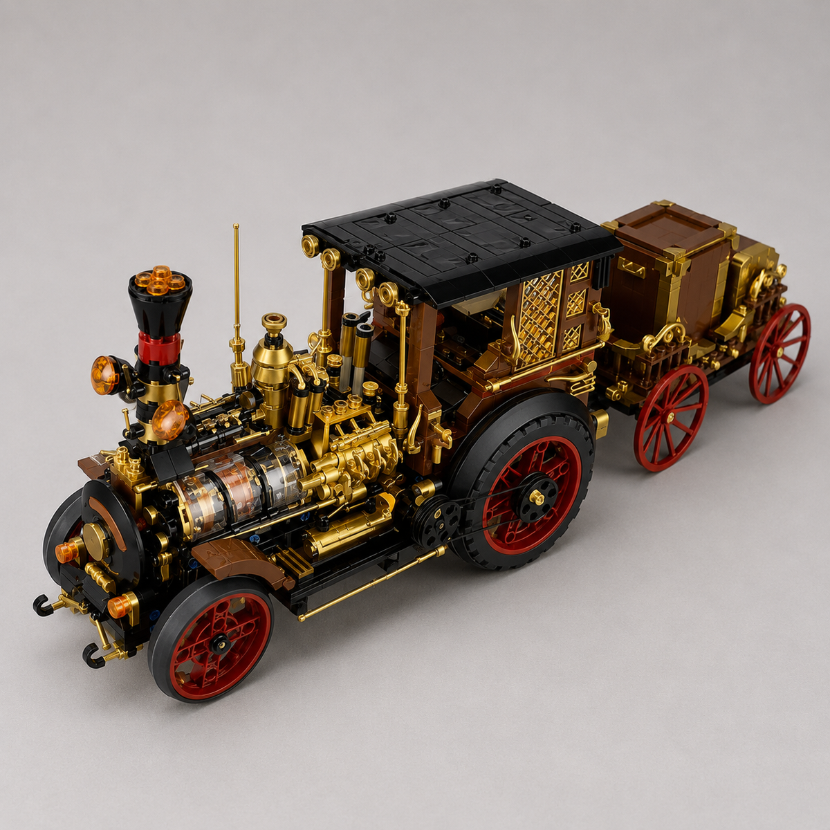 Mega retro stoomauto | Bouwpakket