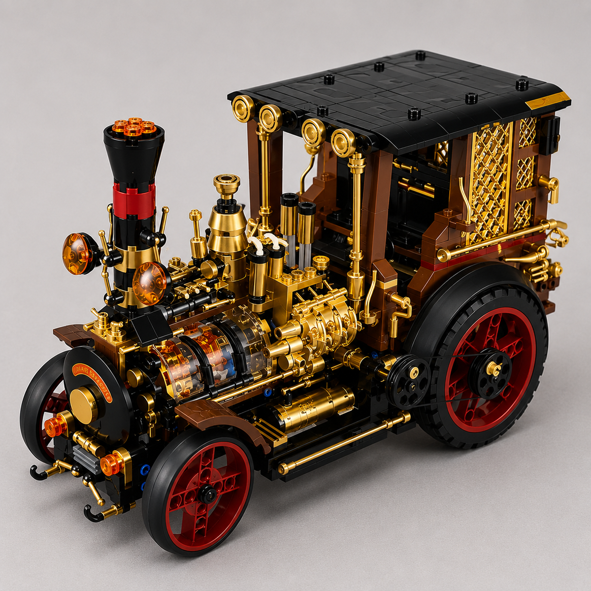 Mega retro stoomauto | Bouwpakket
