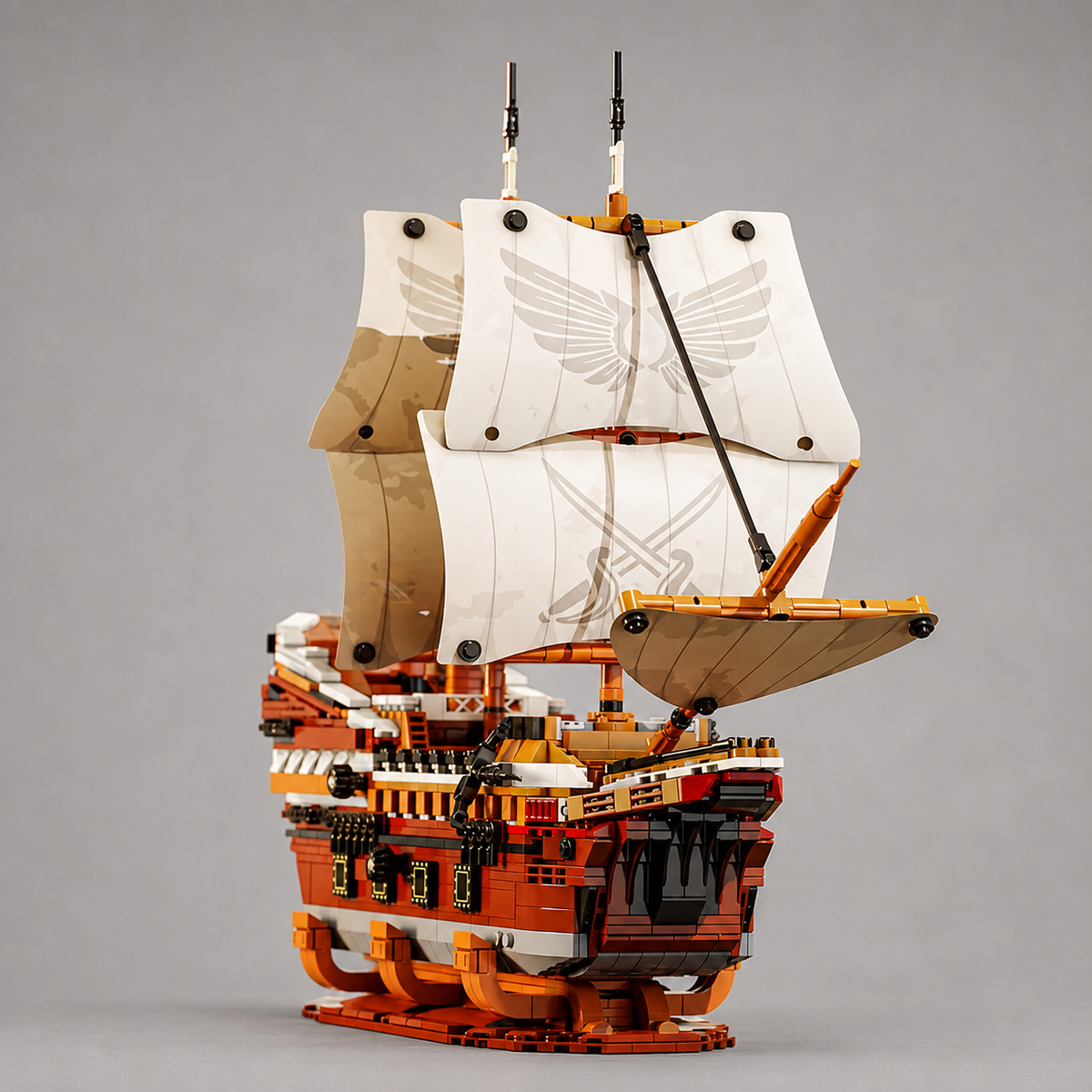 Mega zeil piraten schip | Bouwpakket