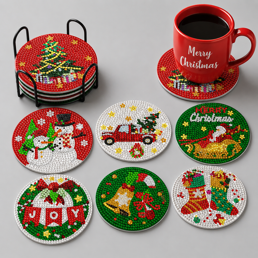 Onderzetters kerst | Kerst | Diamond Painting