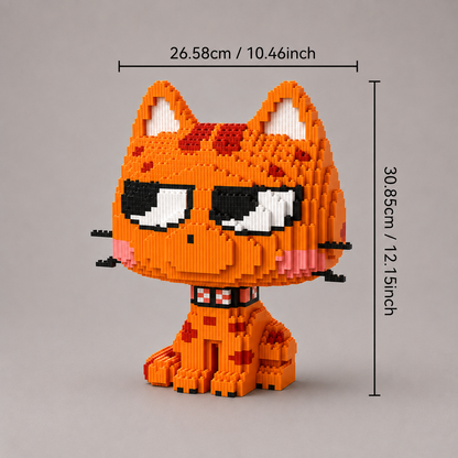 Grappige oranje kat | Bouwpakket