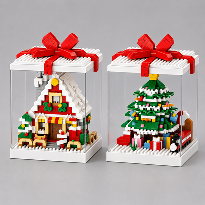 Kerst figuren in blok | Bouwpakket