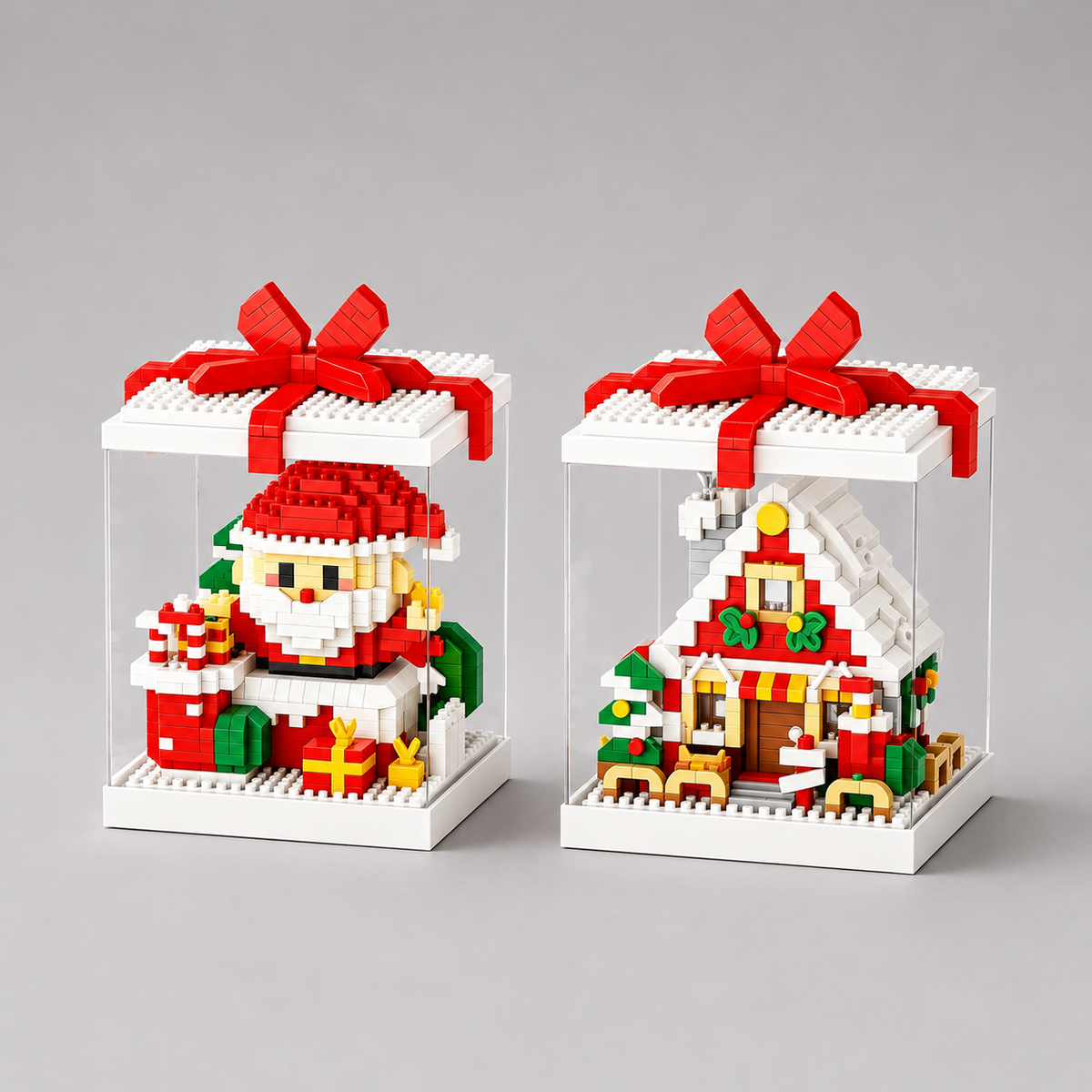 Kerst figuren in blok | Bouwpakket