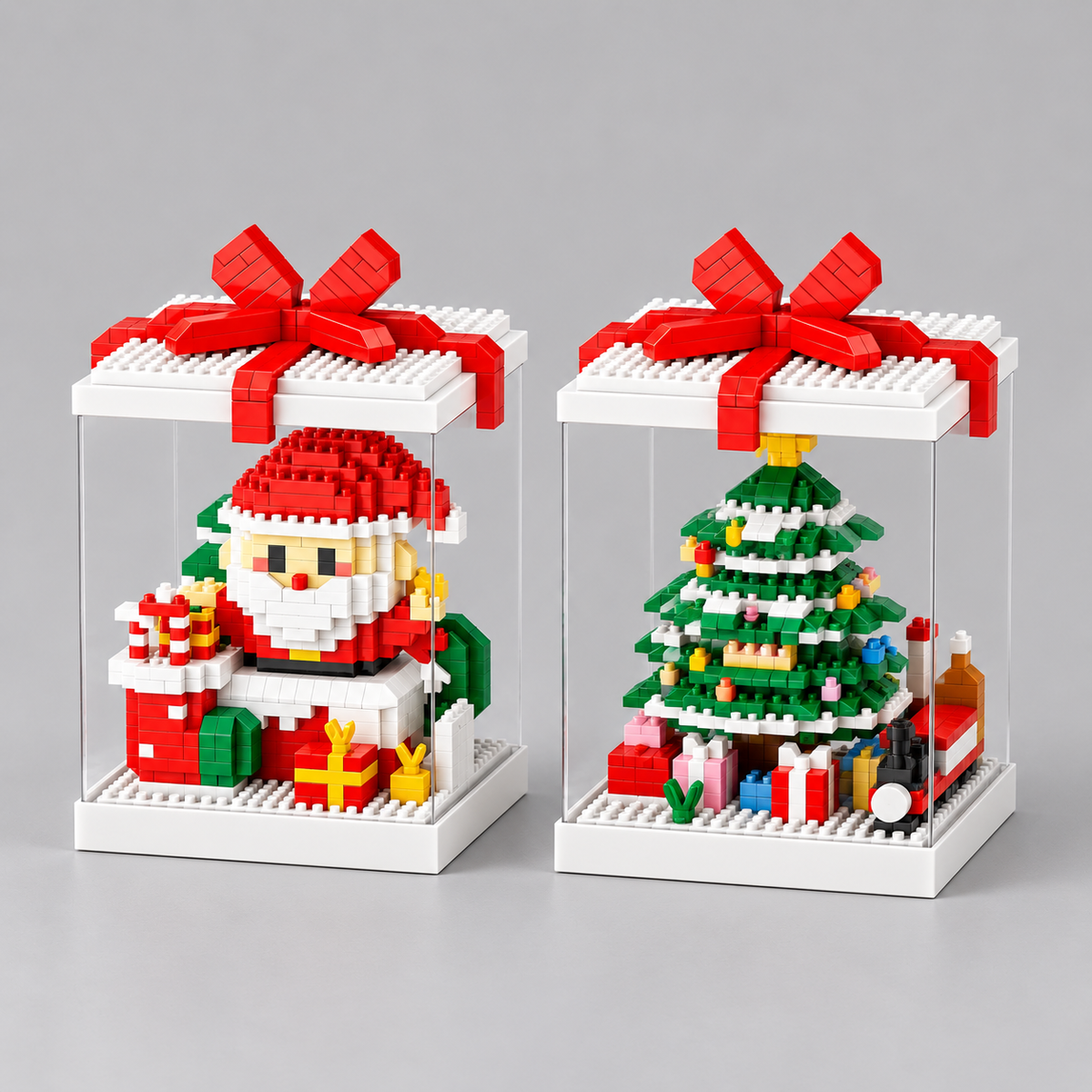 Kerst figuren in blok | Bouwpakket