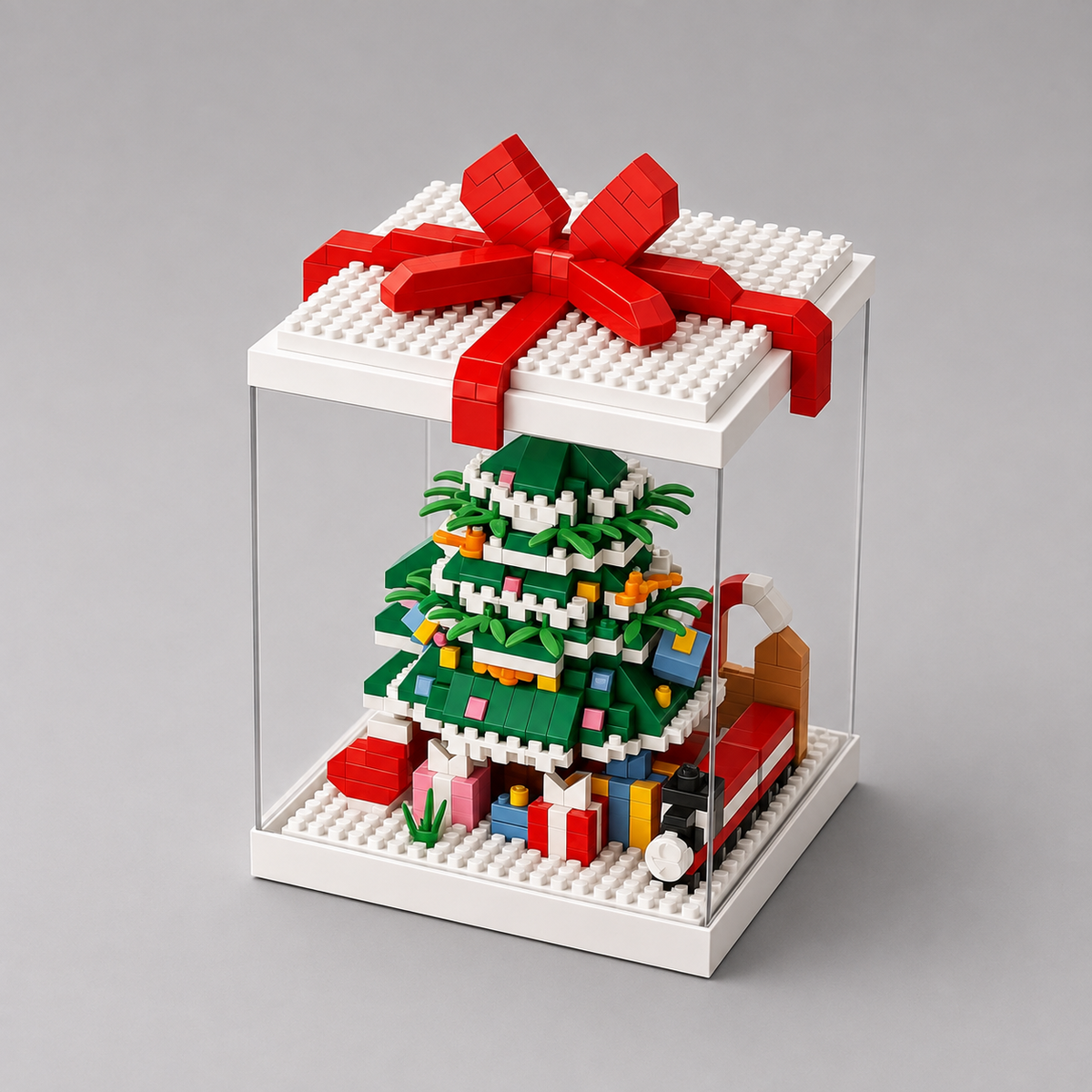 Kerst figuren in blok | Bouwpakket