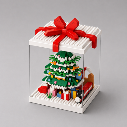 Kerst figuren in blok | Bouwpakket