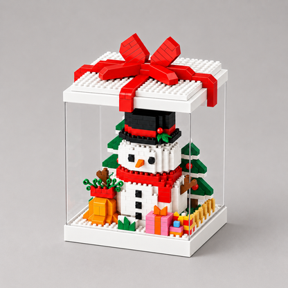 Kerst figuren in blok | Bouwpakket