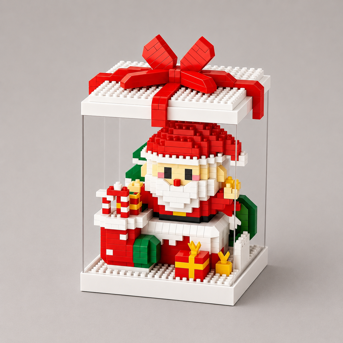 Kerst figuren in blok | Bouwpakket