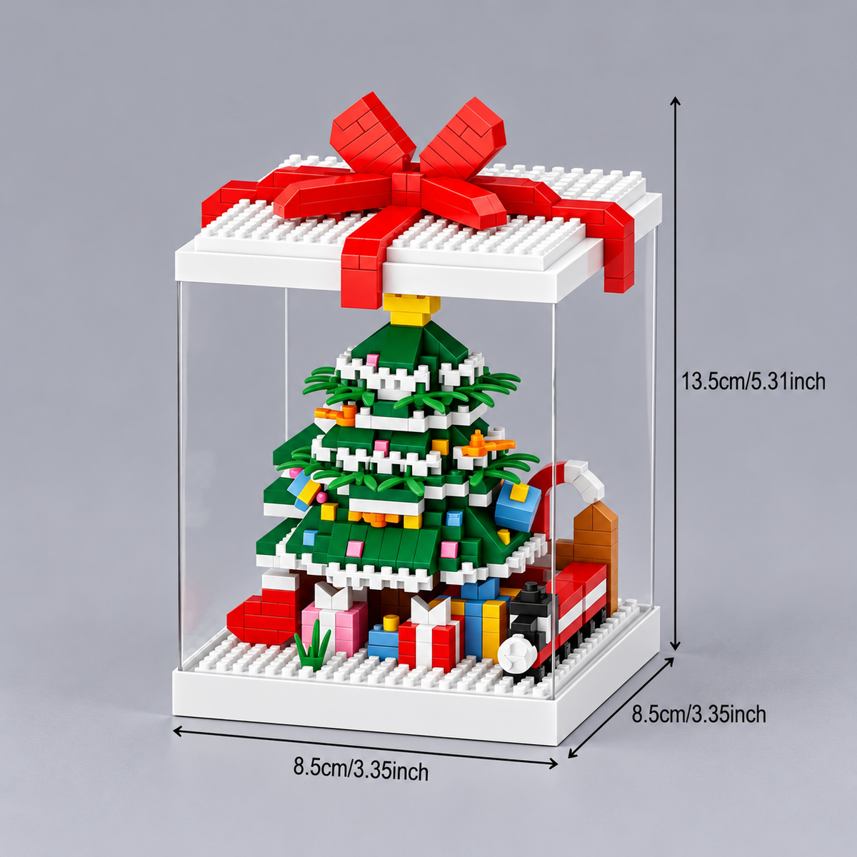Kerst figuren in blok | Bouwpakket