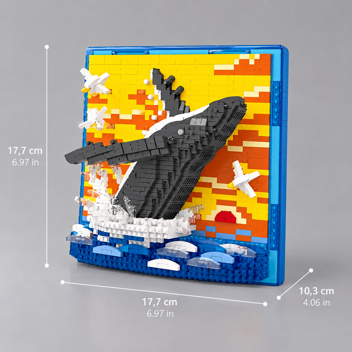 Walvis op bouwplaat | Bouwpakket