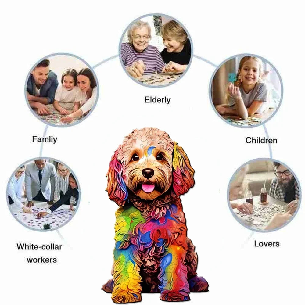 Schattige hond | Houten Puzzel