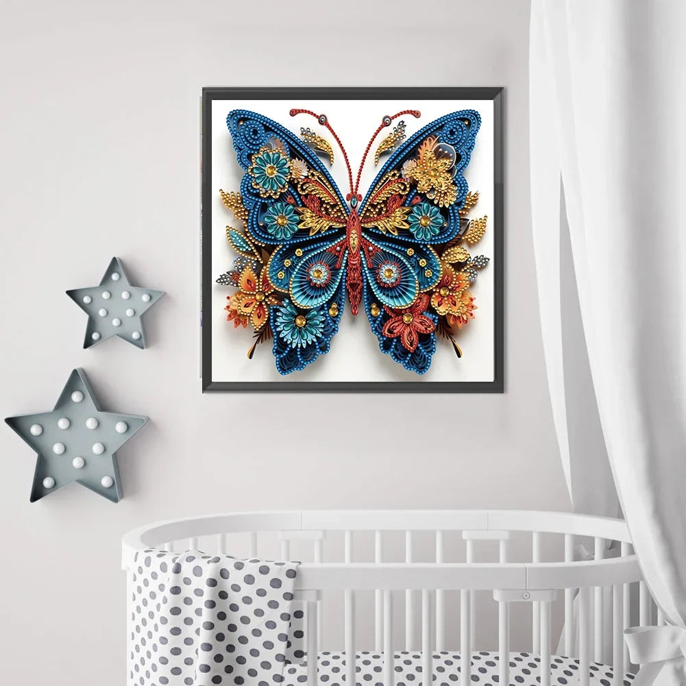 Vlinders diamond painting speciale vorm | Diamond Painting
