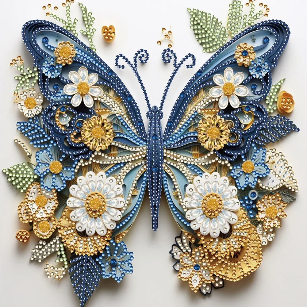 Vlinders diamond painting speciale vorm | Diamond Painting