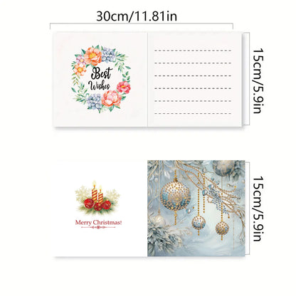 Prachtige kerstkaarten 6 stuks | 6 stuks | Diamond Painting