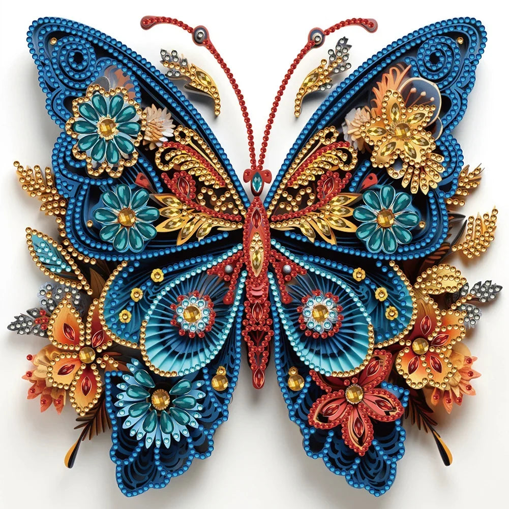 Vlinders diamond painting speciale vorm | Diamond Painting