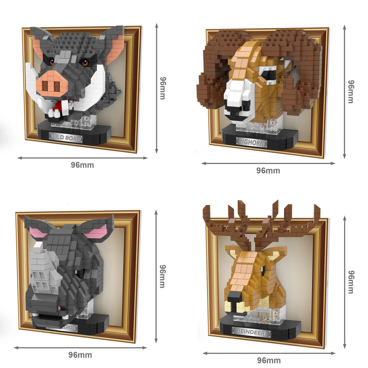 Mini 3D Hert Wandpaneel | Bouwpakket