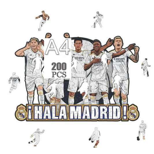 Real Madrid 5 spelers | Houten Puzzel