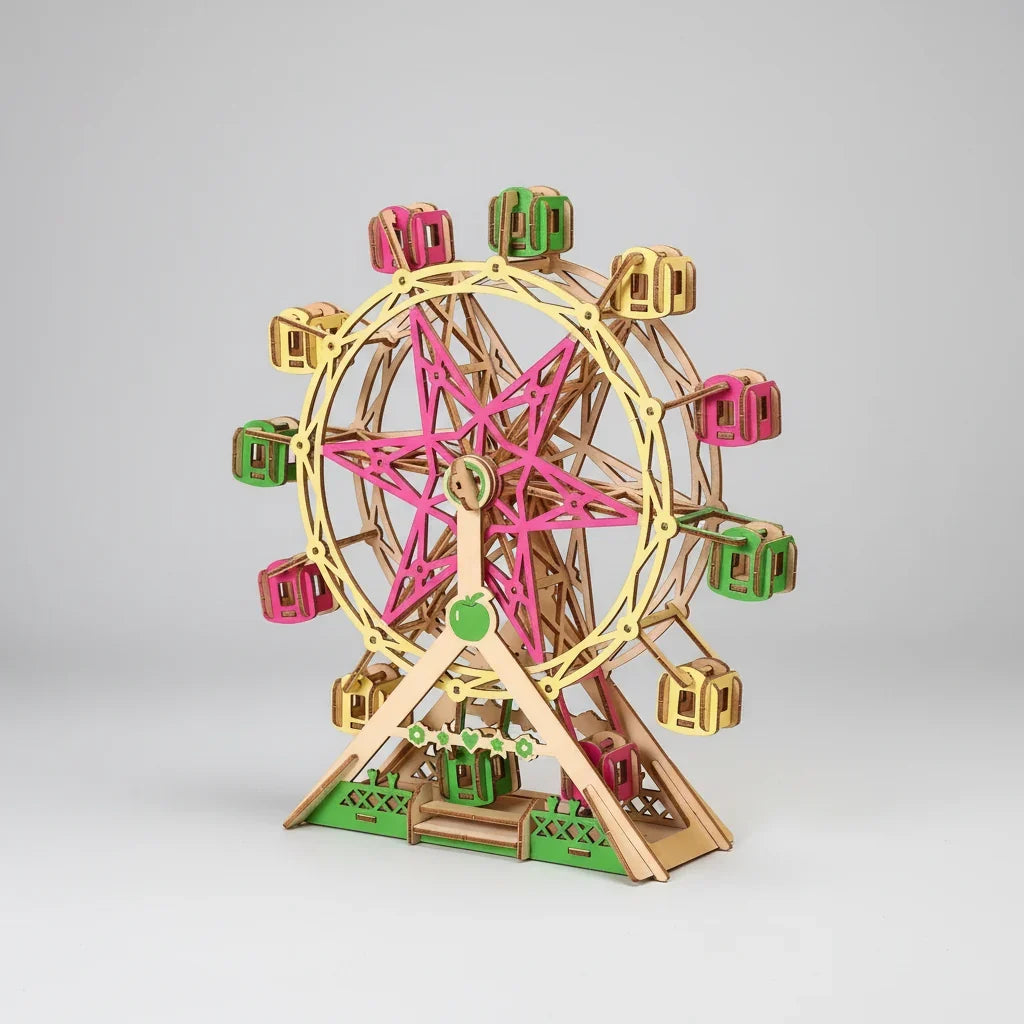 Vrolijk reuzenrad | 3D Houten Bouwpakket