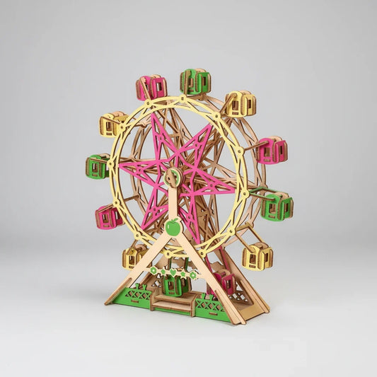 Vrolijk reuzenrad | 3D Houten Bouwpakket