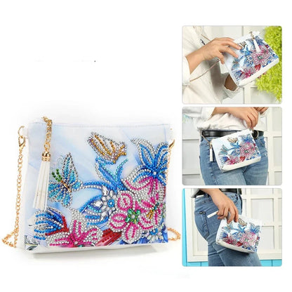 Handtas met bloemen | Diamond Painting