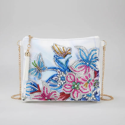 Handtas met bloemen | Diamond Painting