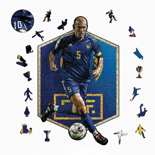 Zinedine Zidane | Houten Puzzel
