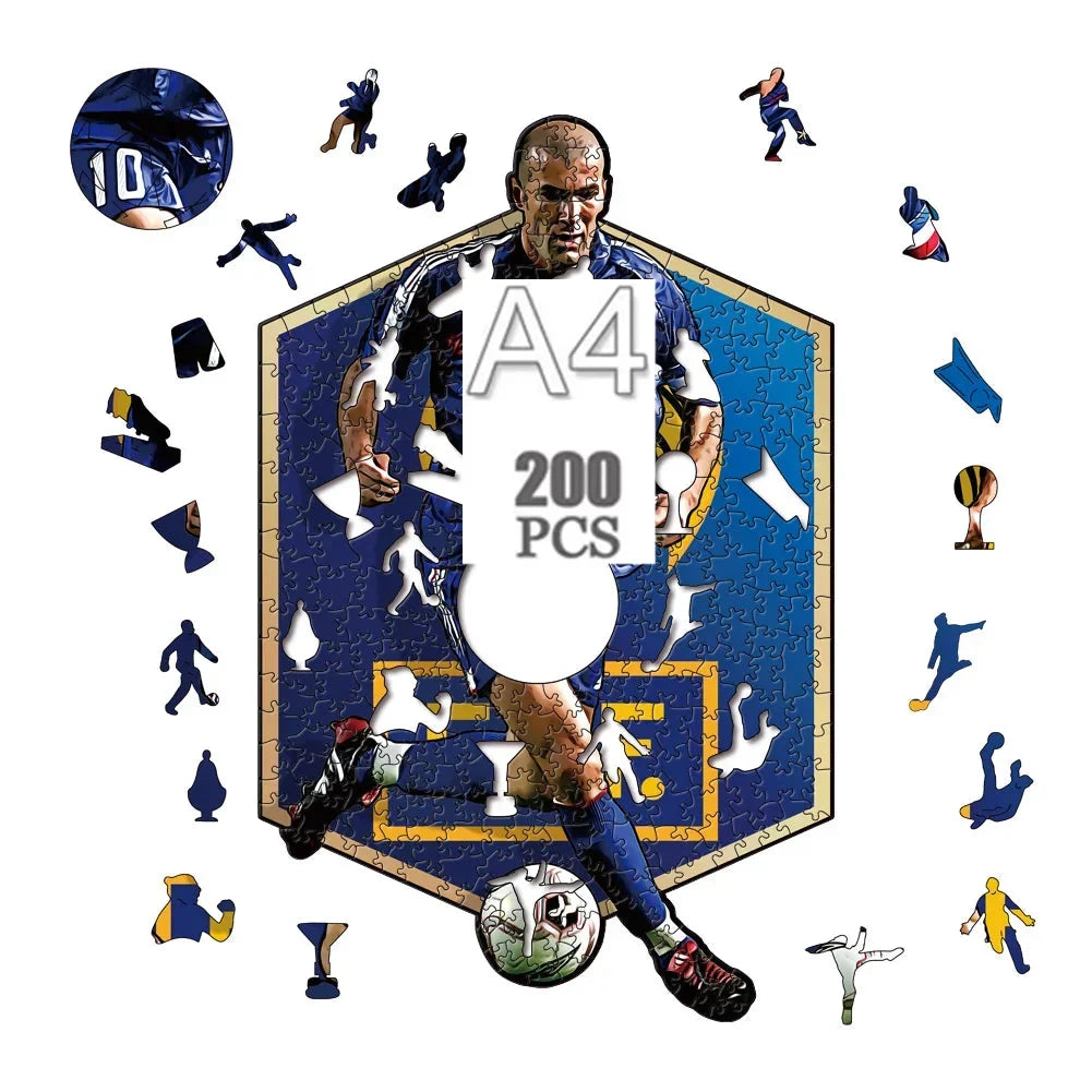 Zinedine Zidane | Houten Puzzel