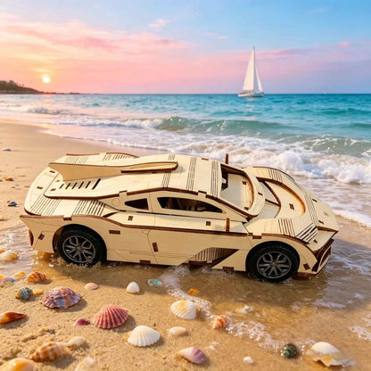 Sportauto | 3D Houten Bouwpakket