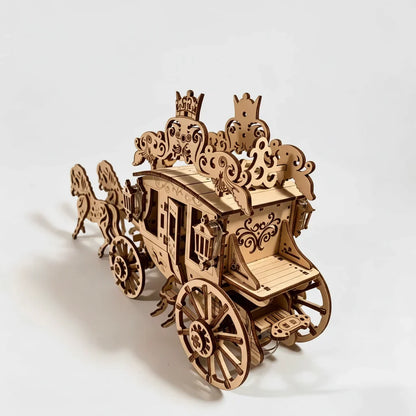 Koets met paarden | 3D Houten Bouwpakket