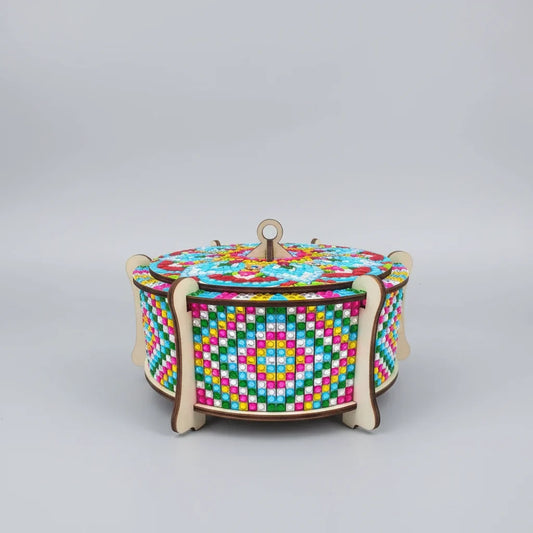 Mandala houten kist | Diamond Painting