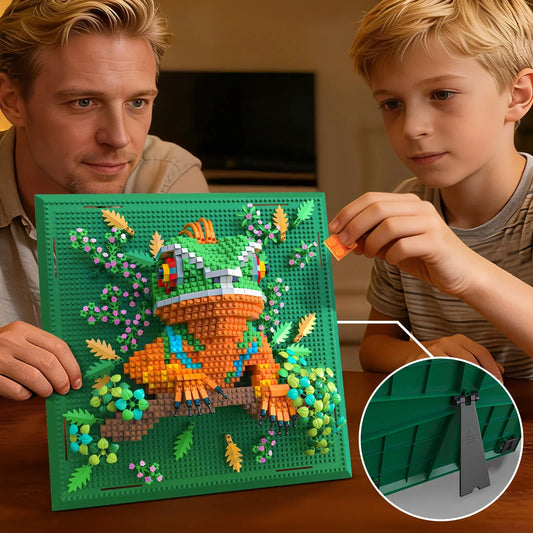 Kameleon op bouwplaat | Bouwpakket