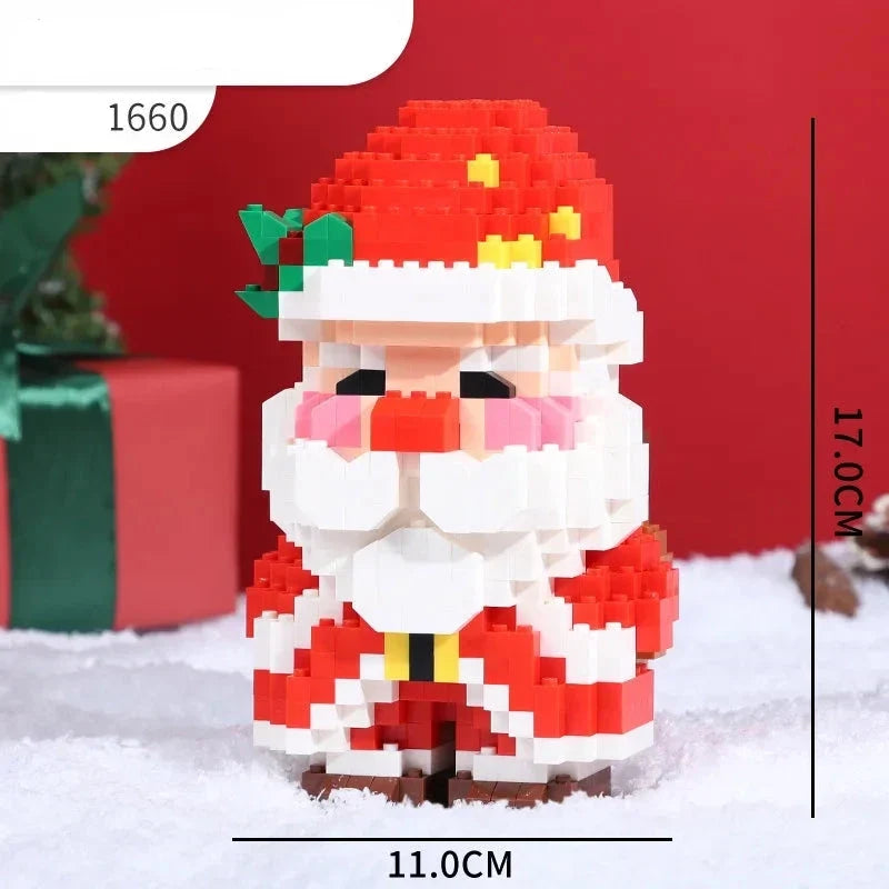Kerstman met engeltjes | Bouwpakket