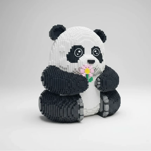 Mega panda met kleine panda | Bouwpakket