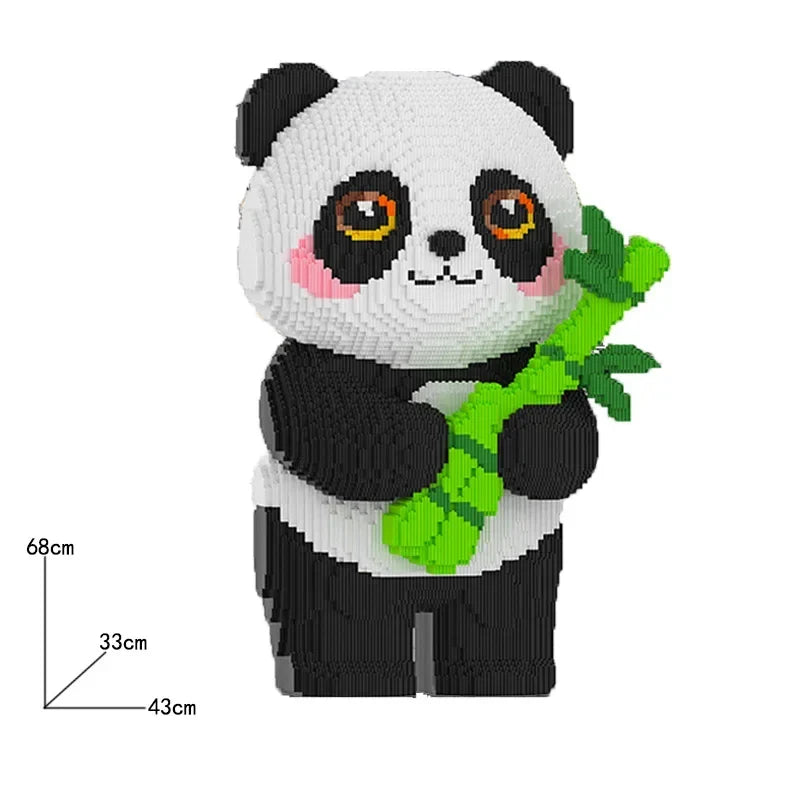 Panda met grote bamboe | Bouwpakket