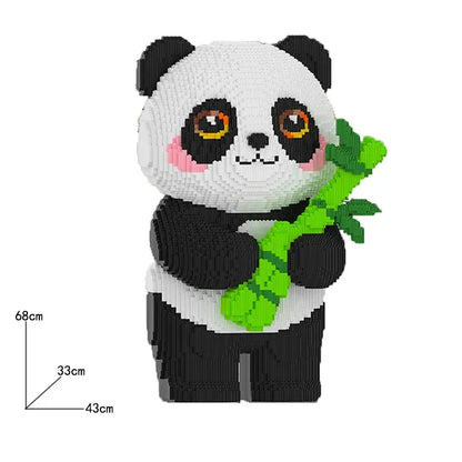 Panda met grote bamboe | Bouwpakket