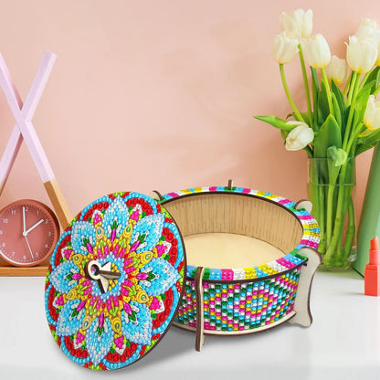 Mandala houten kist | Diamond Painting