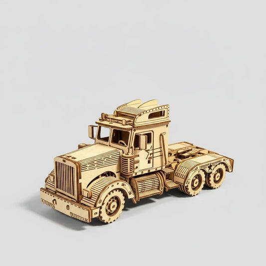 Vintage amerikaanse vrachtwagen | 3D Houten Bouwpakket