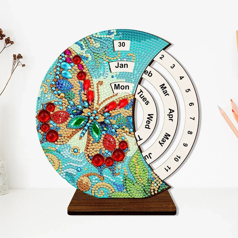 Rode vlinder | Kalender | Diamond Painting